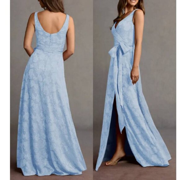 Women's Stand Out Formal Maxi Dress Marnie Cocktail Evening Blue Size 6 $149 - Picture 1 of 7